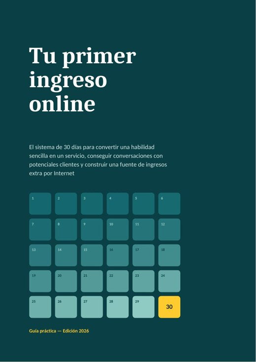 Tu primer ingreso online